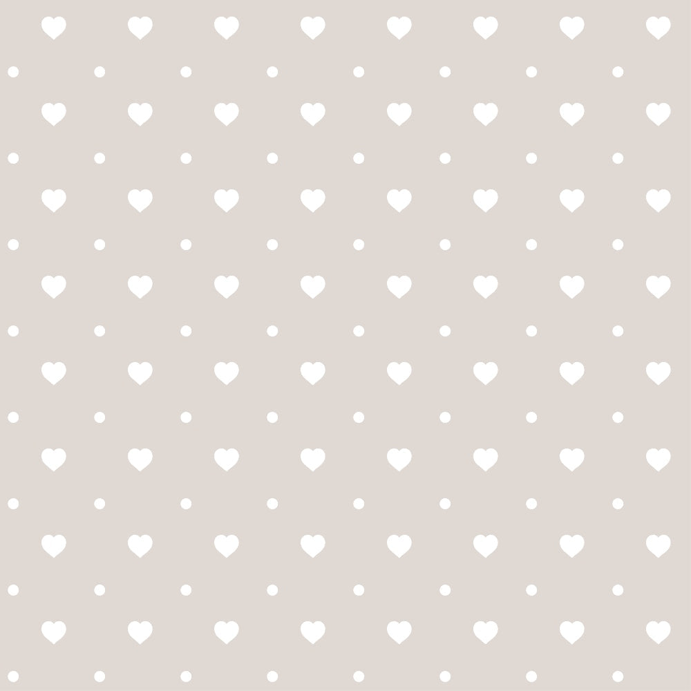 Dusty Blue Hearts Pattern 11 Minky Fabric