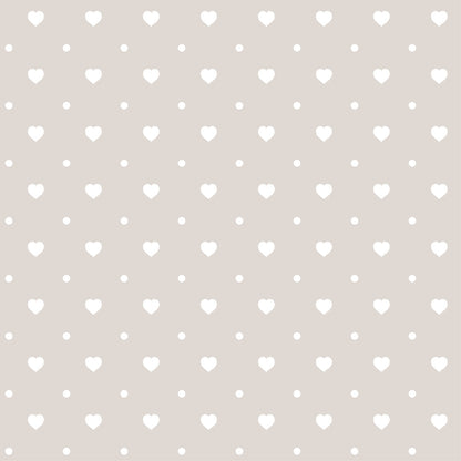 Dusty Blue Hearts Pattern 11 Minky Fabric