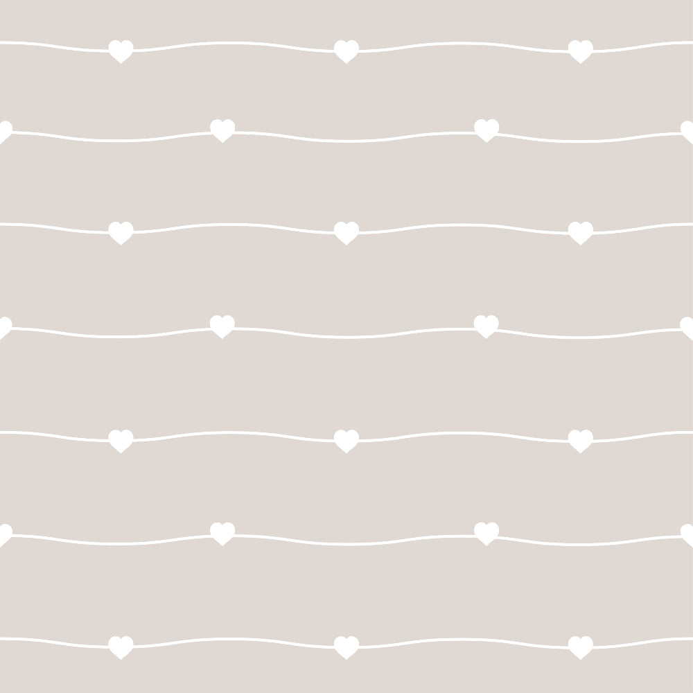 Dusty Blue Hearts Pattern 12 Minky Fabric