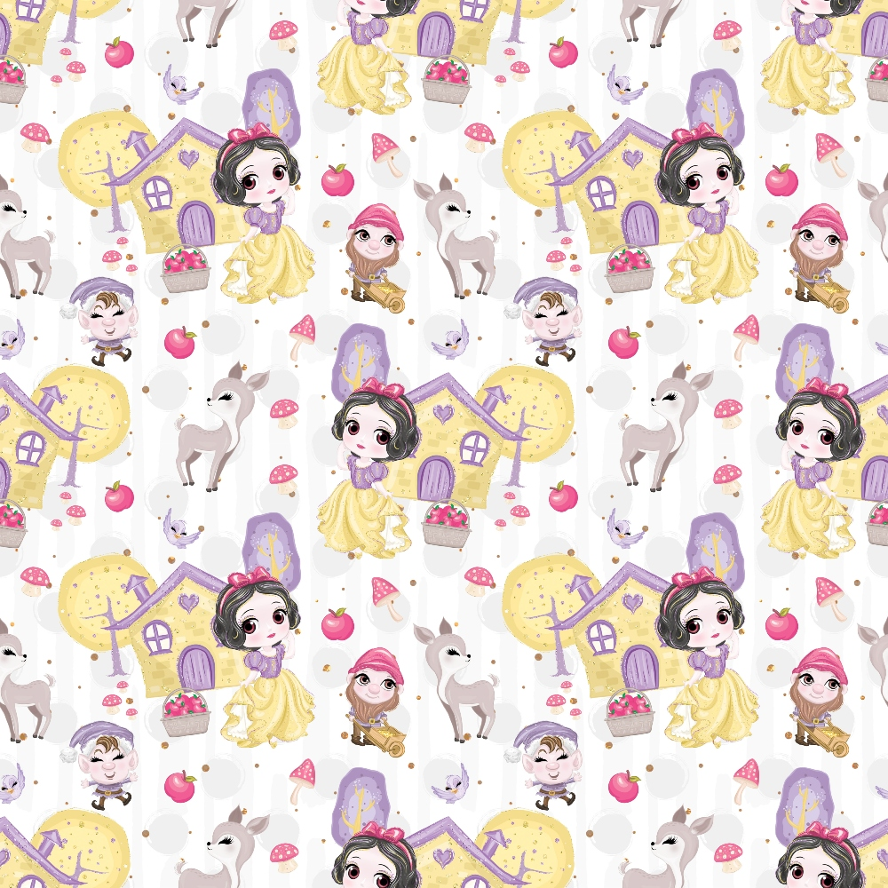 Poison Apple Princess Pattern 11 Minky Fabric