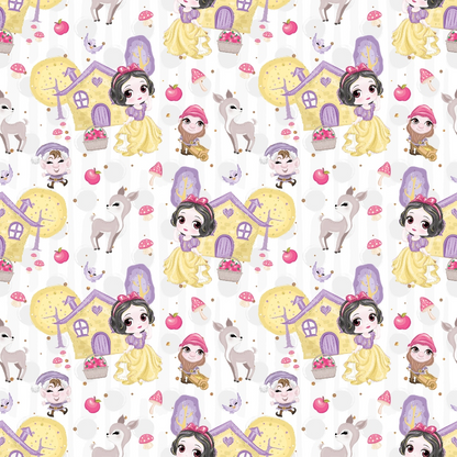 Poison Apple Princess Pattern 11 Minky Fabric