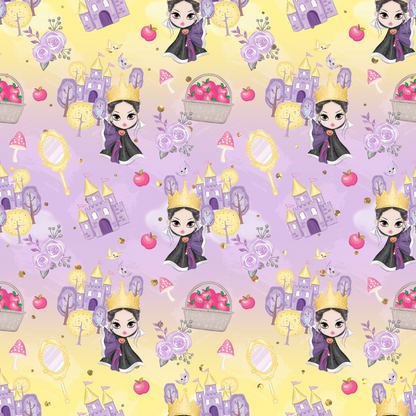 Poison Apple Princess Pattern 1 Minky Fabric
