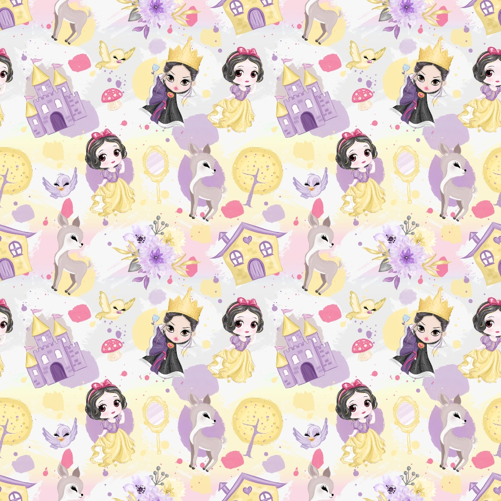 Poison Apple Princess Pattern 4 Minky Fabric
