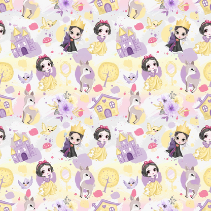 Poison Apple Princess Pattern 4 Minky Fabric