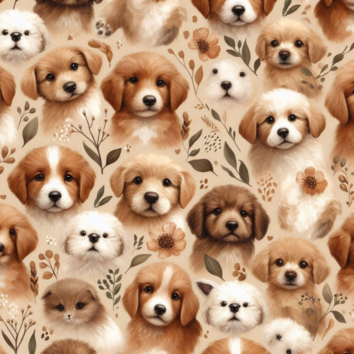 Cubist Canines Pattern 10 Minky Fabric
