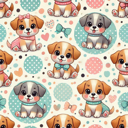 Cubist Canines Pattern 11 Minky Fabric