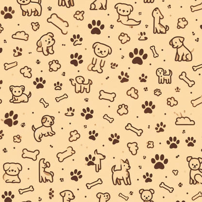 Cubist Canines Pattern 16 Minky Fabric