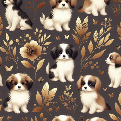 Cubist Canines Pattern 18 Minky Fabric