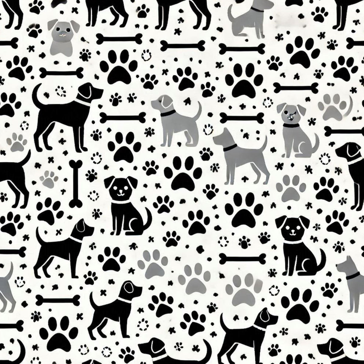 Cubist Canines Pattern 20 Minky Fabric