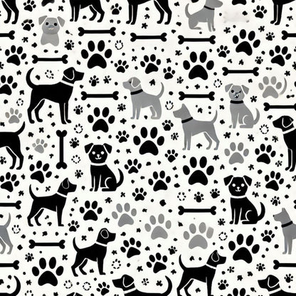 Cubist Canines Pattern 20 Minky Fabric