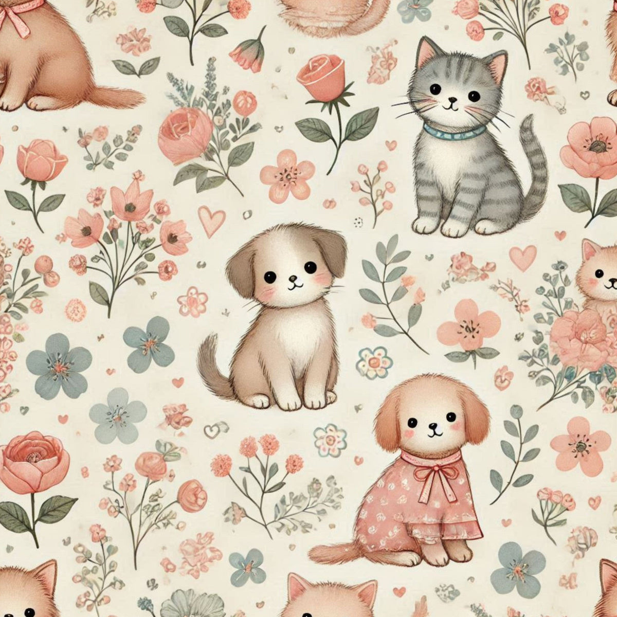 Cubist Canines Pattern 25 Minky Fabric