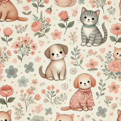 Cubist Canines Pattern 25 Minky Fabric