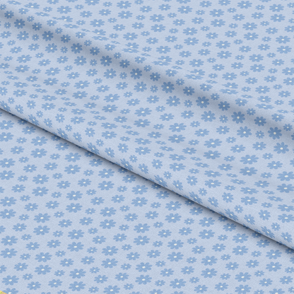 Periwinkle Dreams Daisies Quilting Cotton Fabric