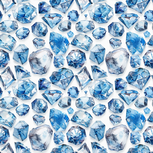 Diamond Gemstones Pattern 1 Quilting Cotton Fabric