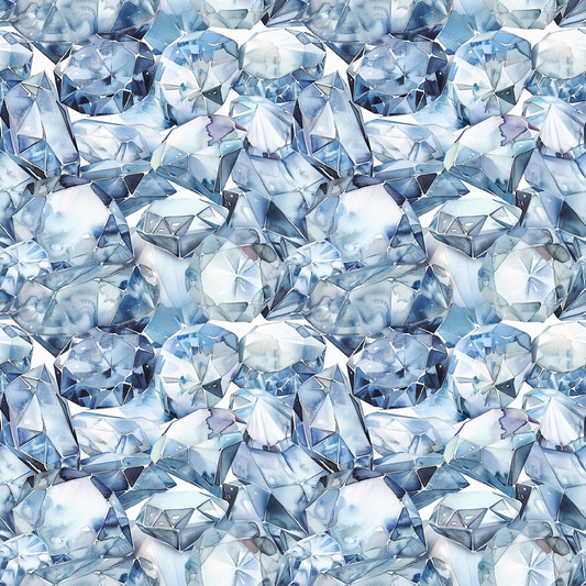 Diamond Gemstones Pattern 3 Quilting Cotton Fabric