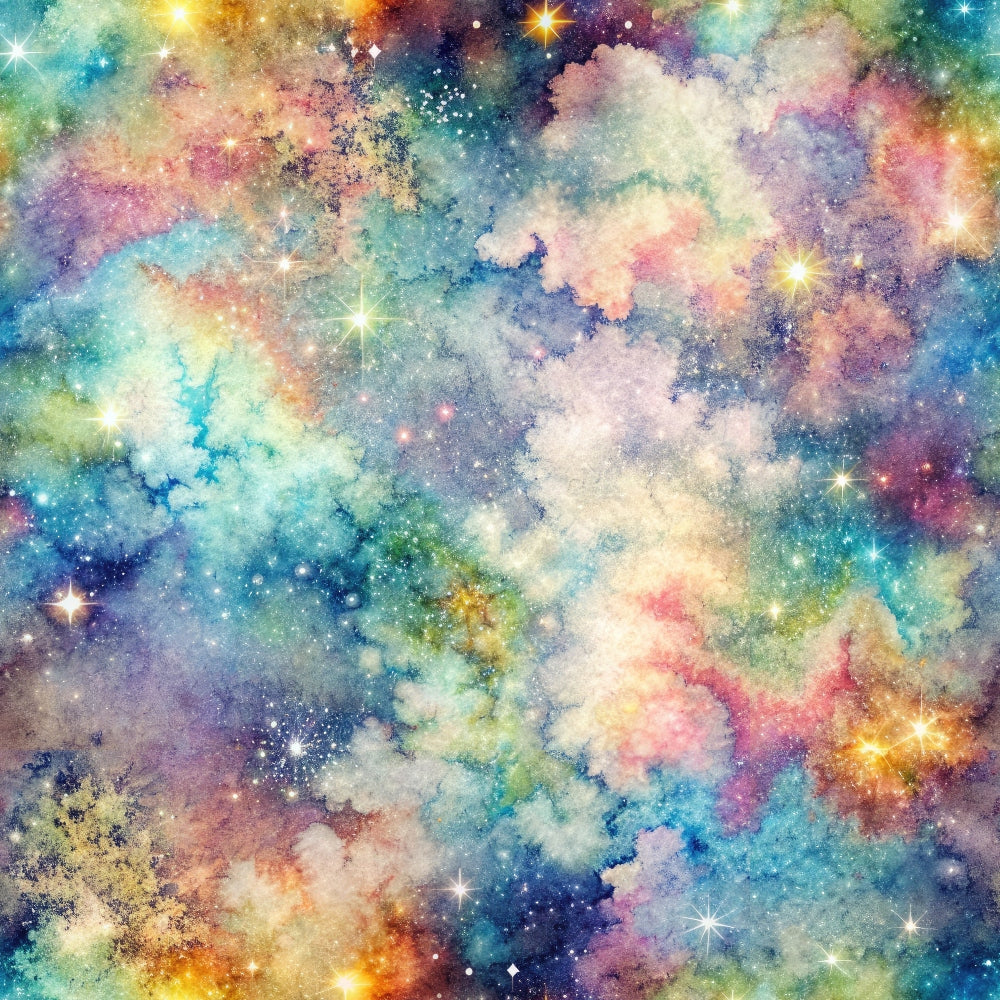 Stardust Nebula Pattern 1 Minky Fabric