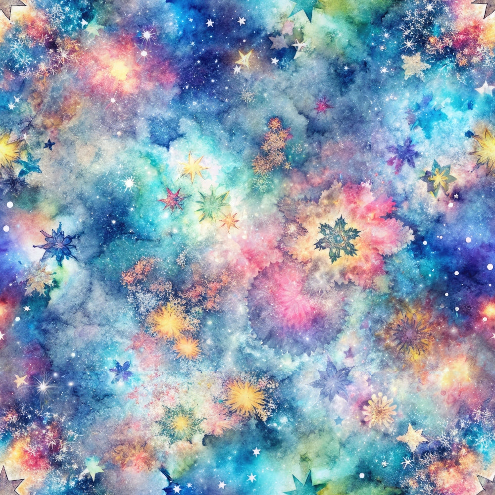 Stardust Nebula Pattern 3 Minky Fabric