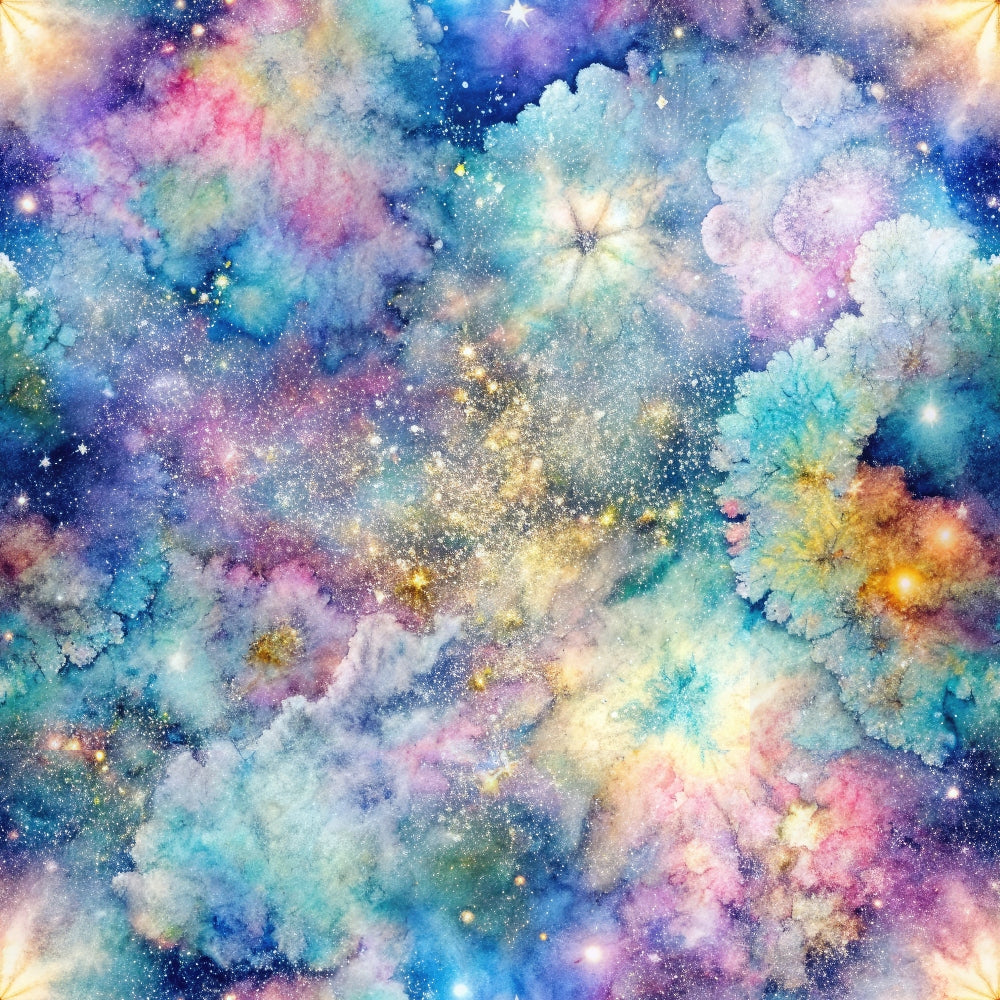 Stardust Nebula Pattern 8 Minky Fabric