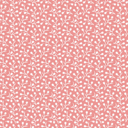 Ditsy Flowers on Peach Puff Minky Fabric