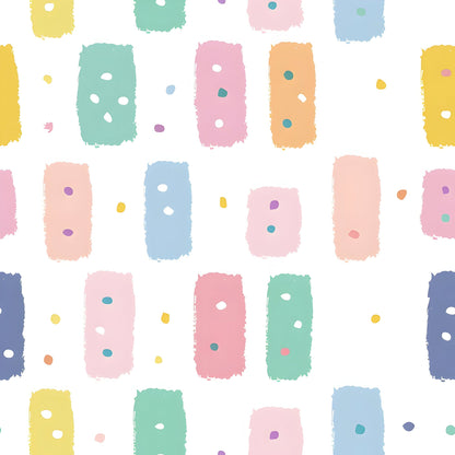 Paintbox Patches Pattern 15 Minky Fabric