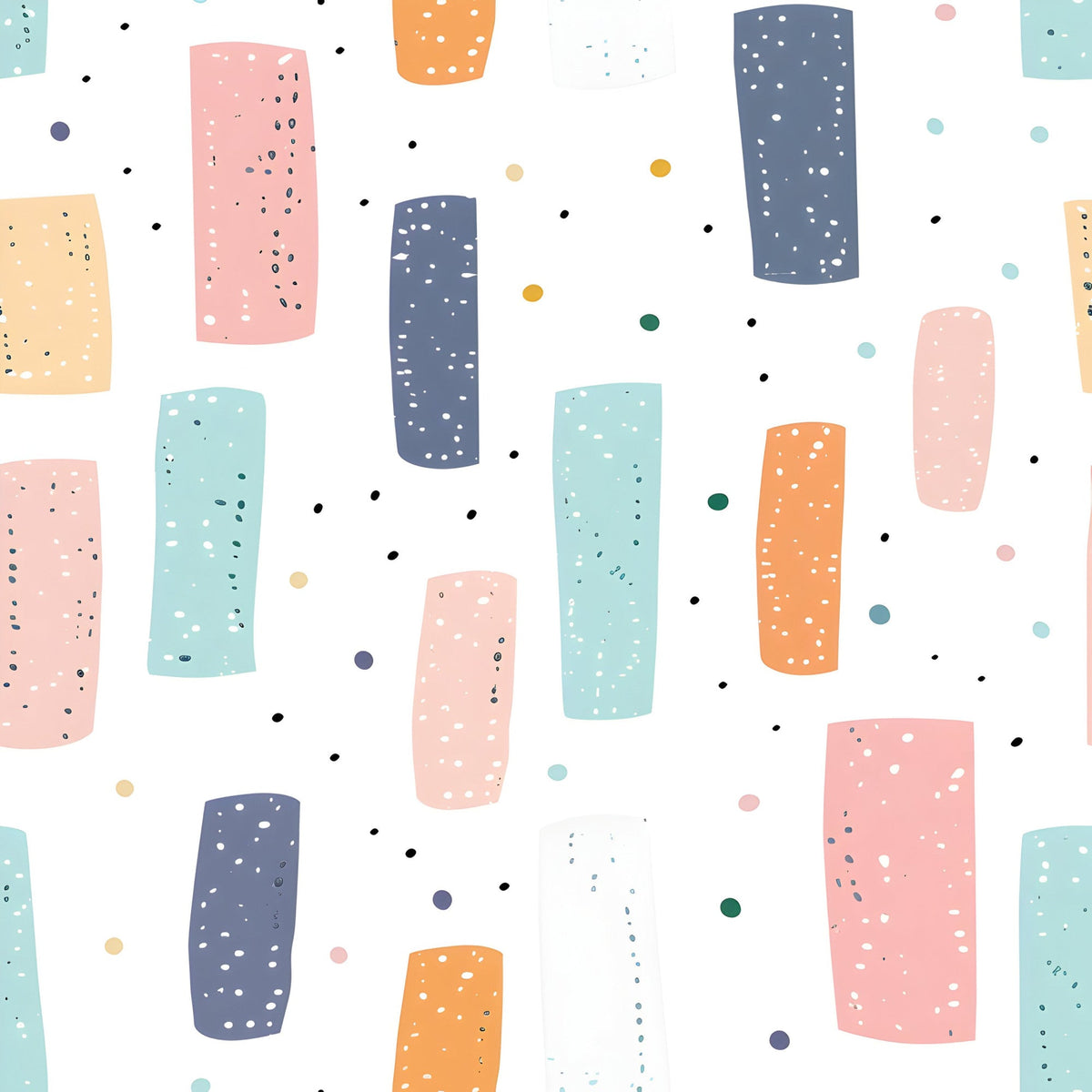 Paintbox Patches Pattern 9 Minky Fabric