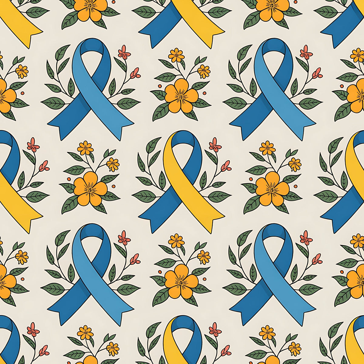 Ribbons of Hope Pattern 10 Minky Fabric