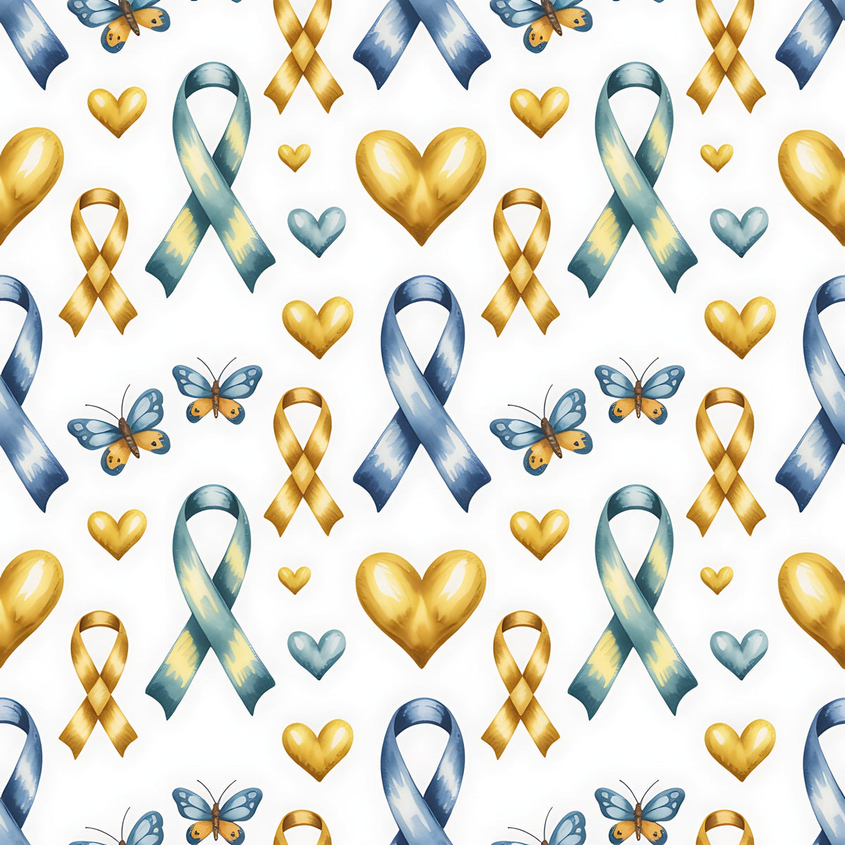 Ribbons of Hope Pattern 13 Minky Fabric