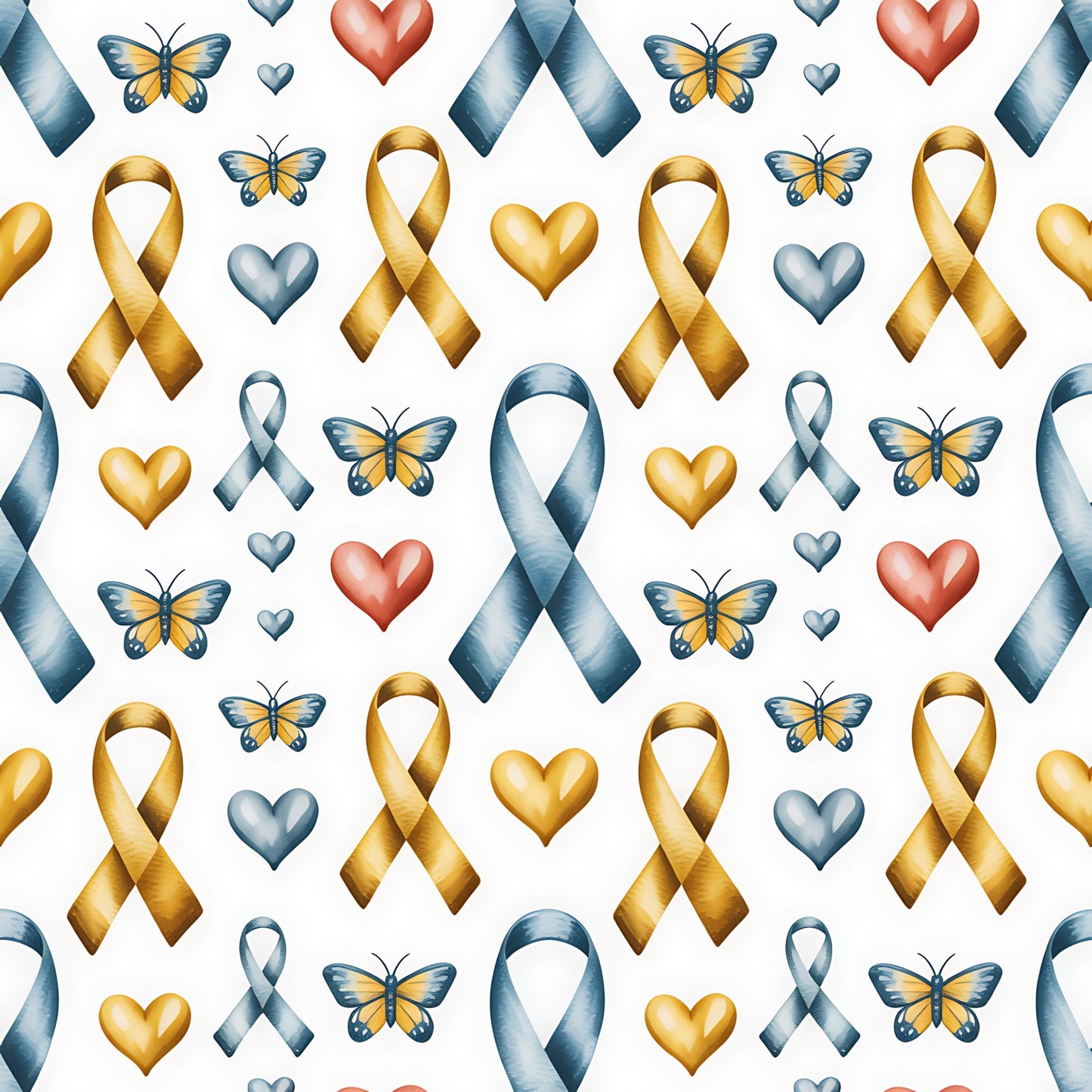Down Syndrome Awareness Pattern 14 Quilting Cotton Fabric