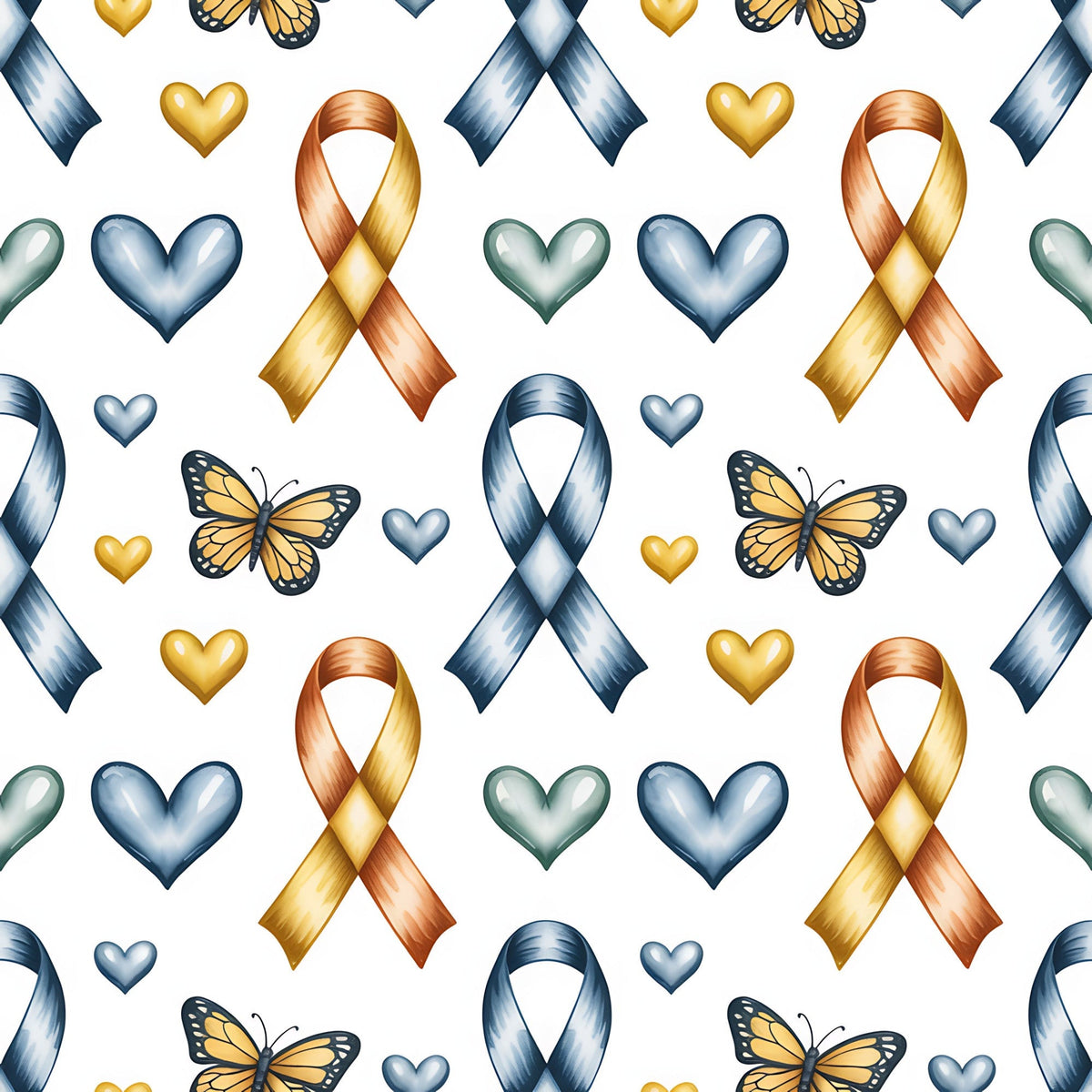 Ribbons of Hope Pattern 15 Minky Fabric
