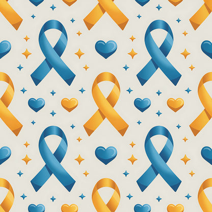 Ribbons of Hope Pattern 16 Minky Fabric