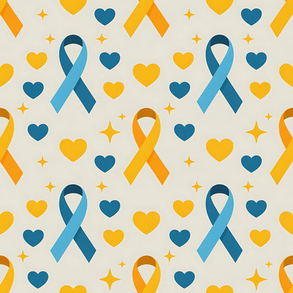 Ribbons of Hope Pattern 17 Minky Fabric