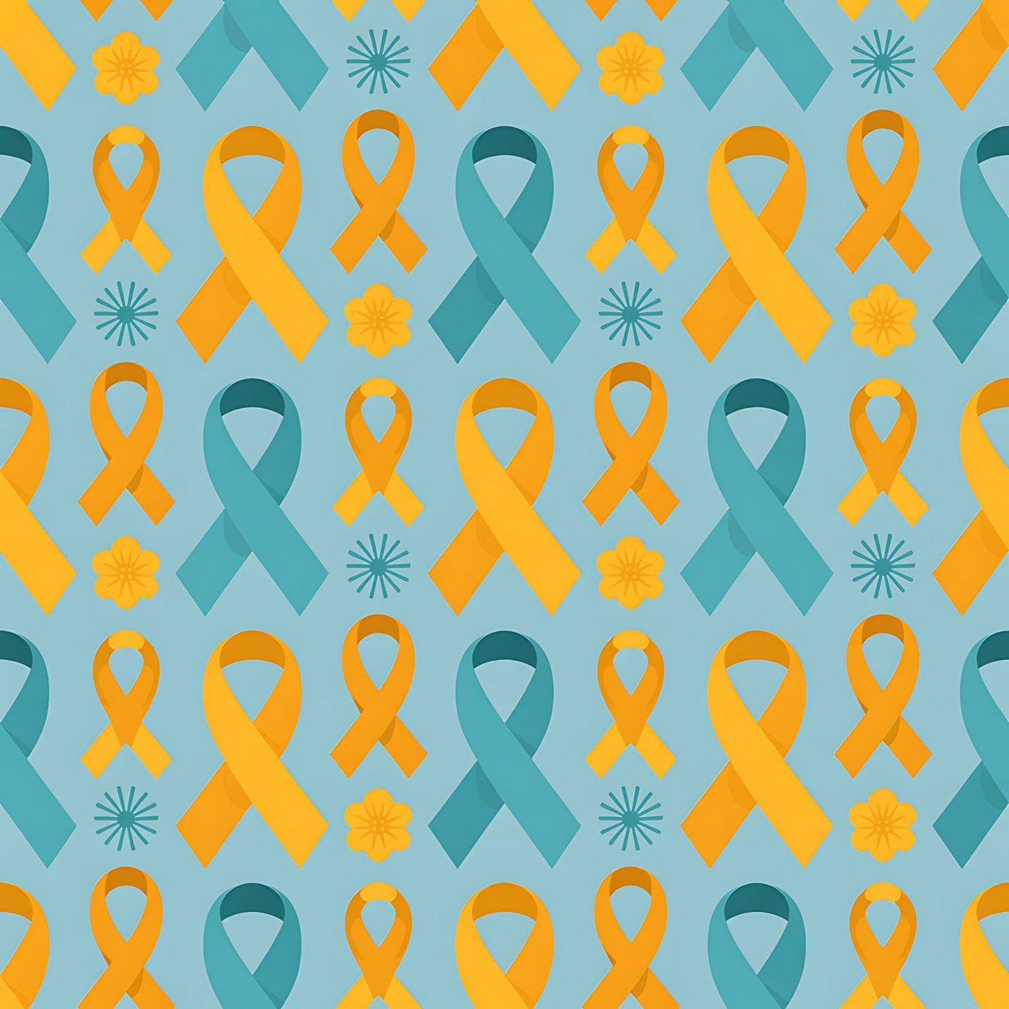Down Syndrome Awareness Pattern 18 Quilting Cotton Fabric