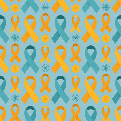 Down Syndrome Awareness Pattern 18 Quilting Cotton Fabric