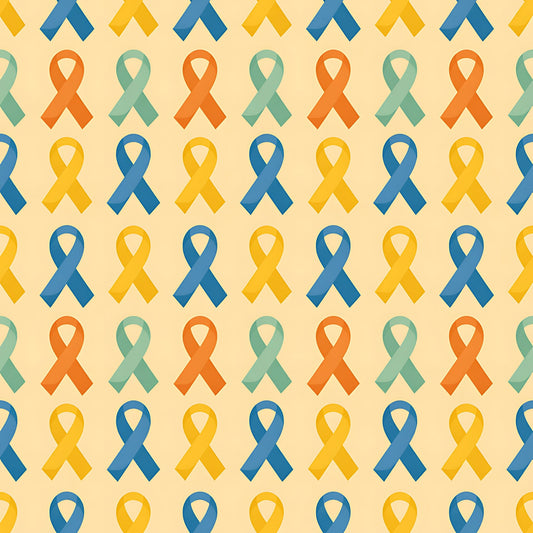 Down Syndrome Awareness Pattern 19 Quilting Cotton Fabric