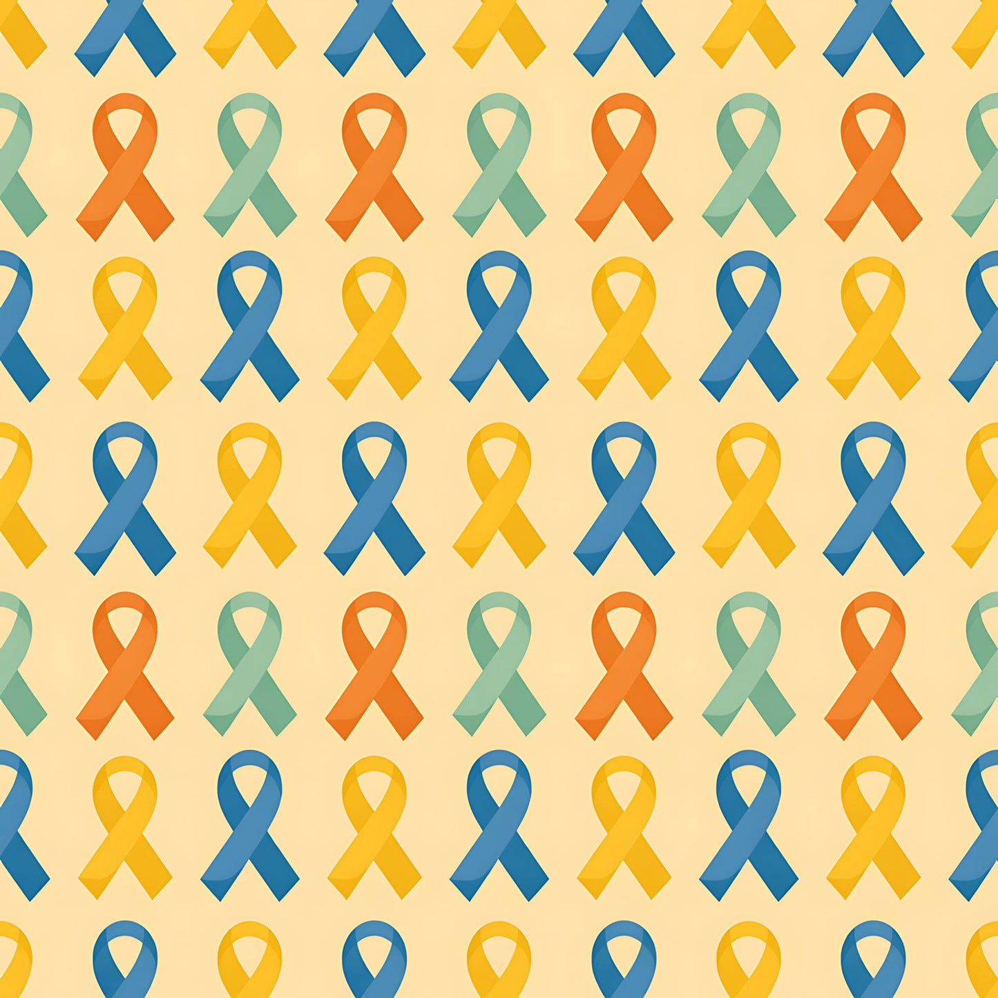 Down Syndrome Awareness Pattern 19 Quilting Cotton Fabric