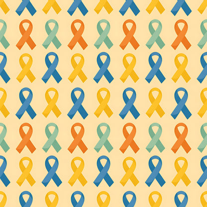 Down Syndrome Awareness Pattern 19 Quilting Cotton Fabric