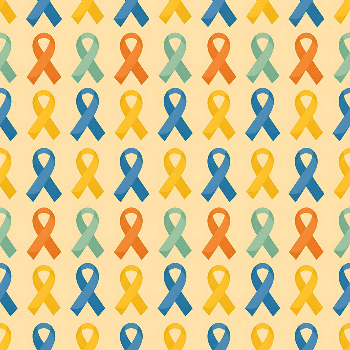 Ribbons of Hope Pattern 19 Minky Fabric