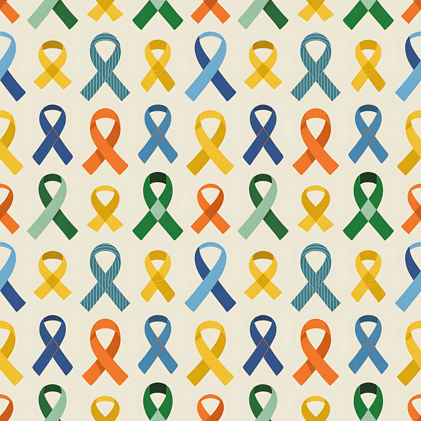 Down Syndrome Awareness Pattern 20 Quilting Cotton Fabric