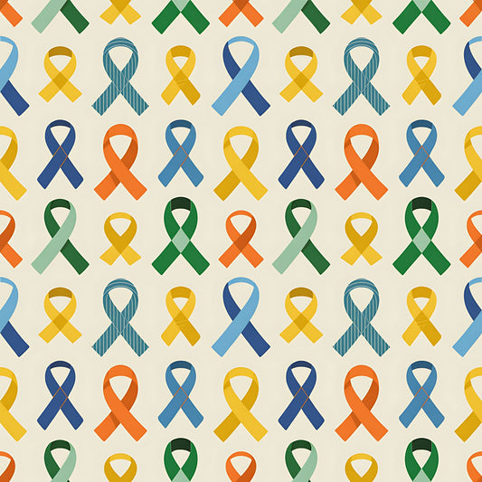 Down Syndrome Awareness Pattern 20 Quilting Cotton Fabric