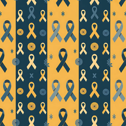 Down Syndrome Awareness Pattern 21 Quilting Cotton Fabric