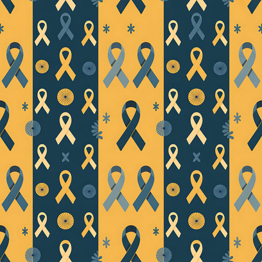 Down Syndrome Awareness Pattern 21 Quilting Cotton Fabric