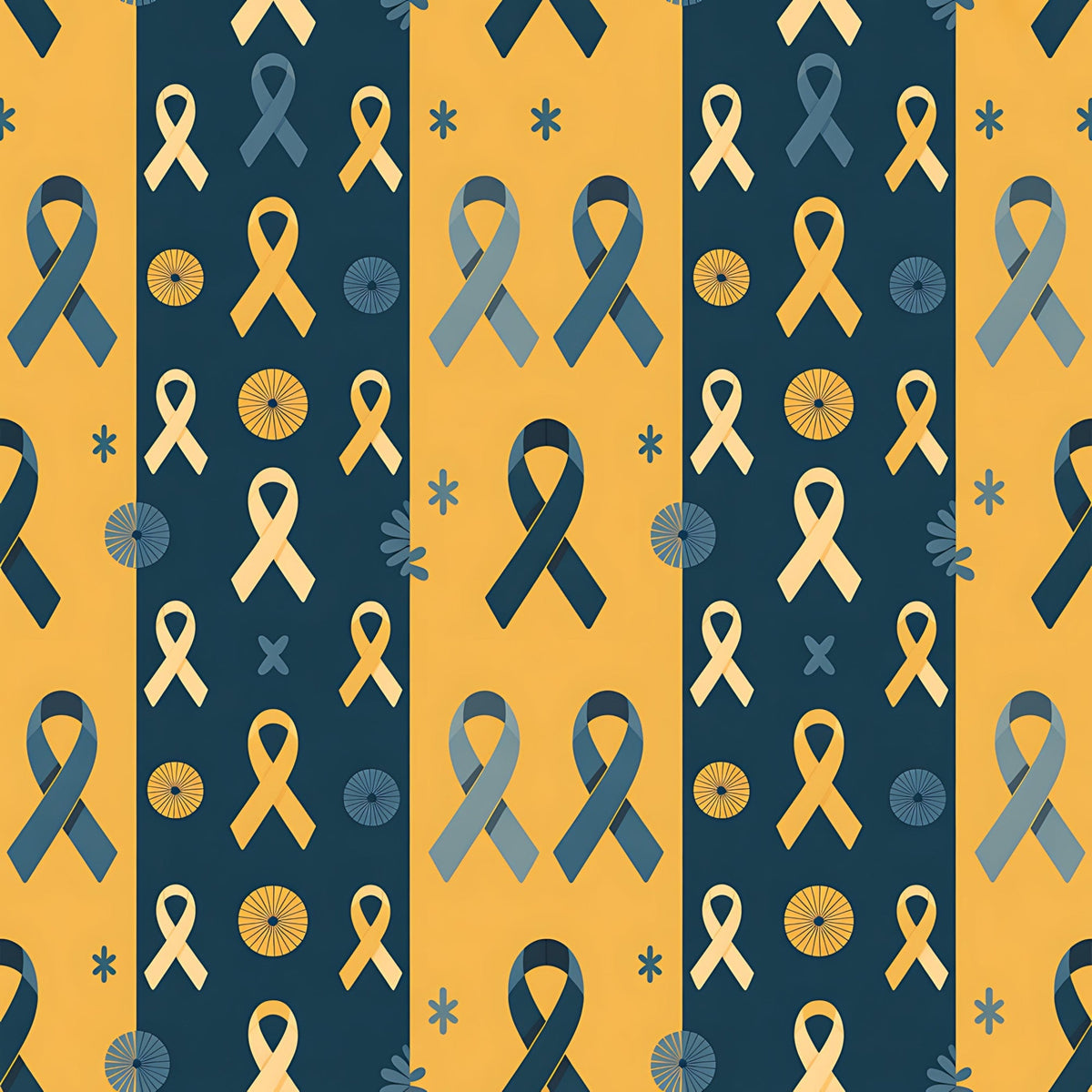 Ribbons of Hope Pattern 21 Minky Fabric