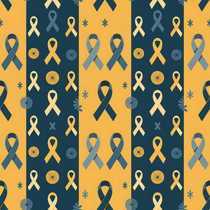 Ribbons of Hope Pattern 21 Minky Fabric