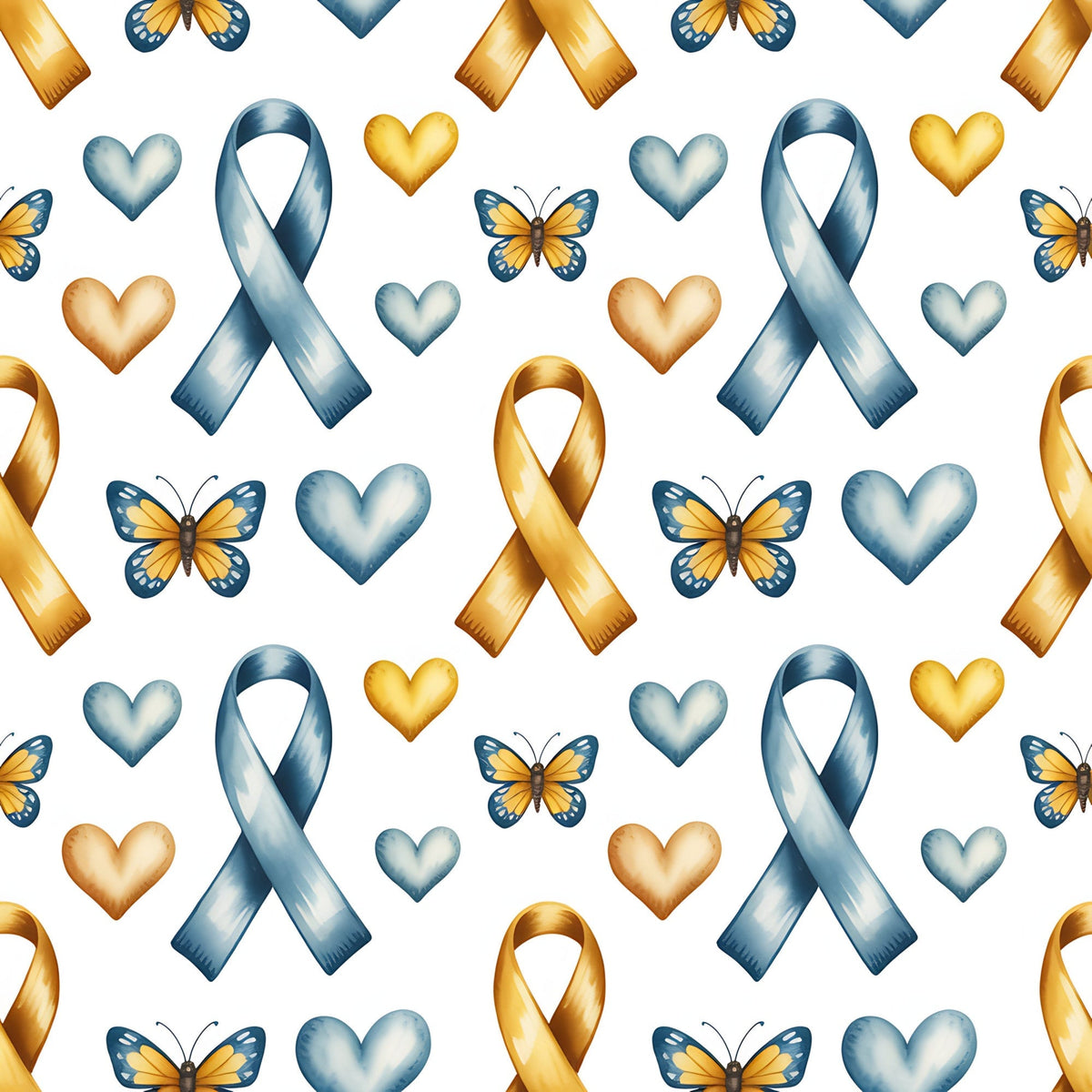 Ribbons of Hope Pattern 23 Minky Fabric