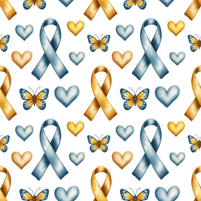 Down Syndrome Awareness Pattern 23 Quilting Cotton Fabric