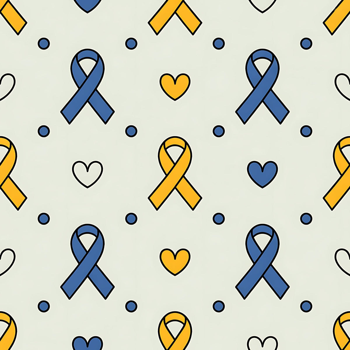 Ribbons of Hope Pattern 25 Minky Fabric