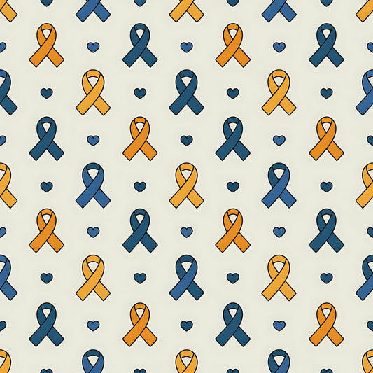 Down Syndrome Awareness Pattern 26 Quilting Cotton Fabric