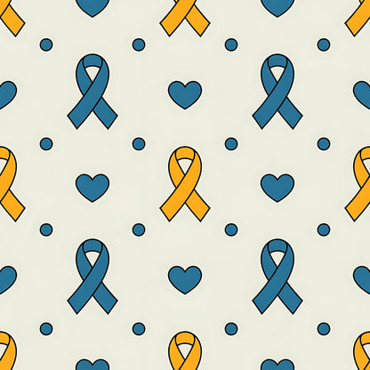 Down Syndrome Awareness Pattern 27 Quilting Cotton Fabric