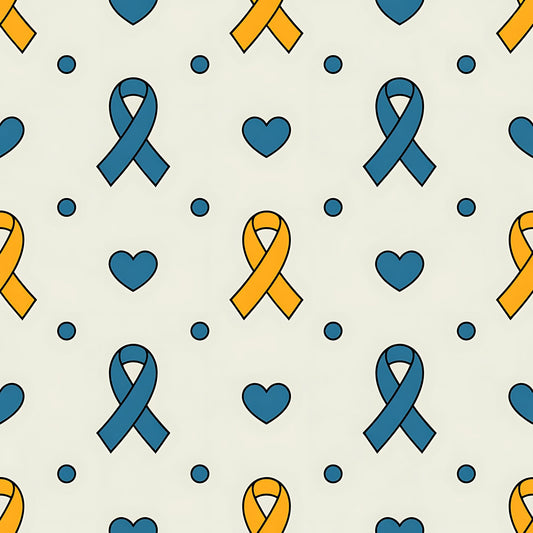 Down Syndrome Awareness Pattern 27 Quilting Cotton Fabric