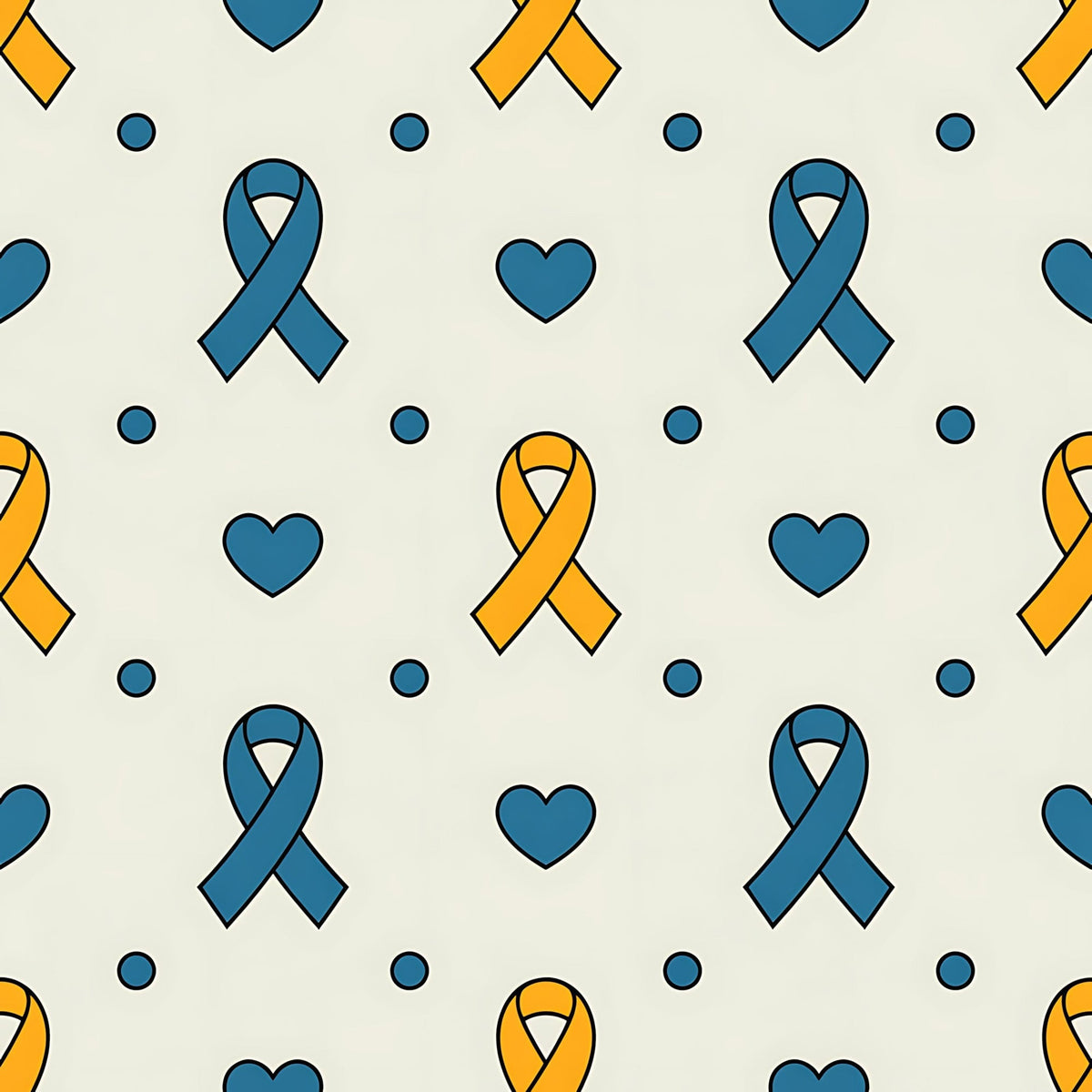 Ribbons of Hope Pattern 27 Minky Fabric